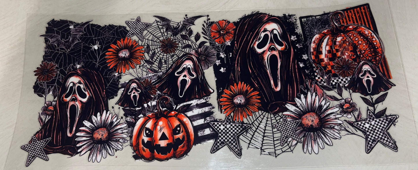 Orange & black scream