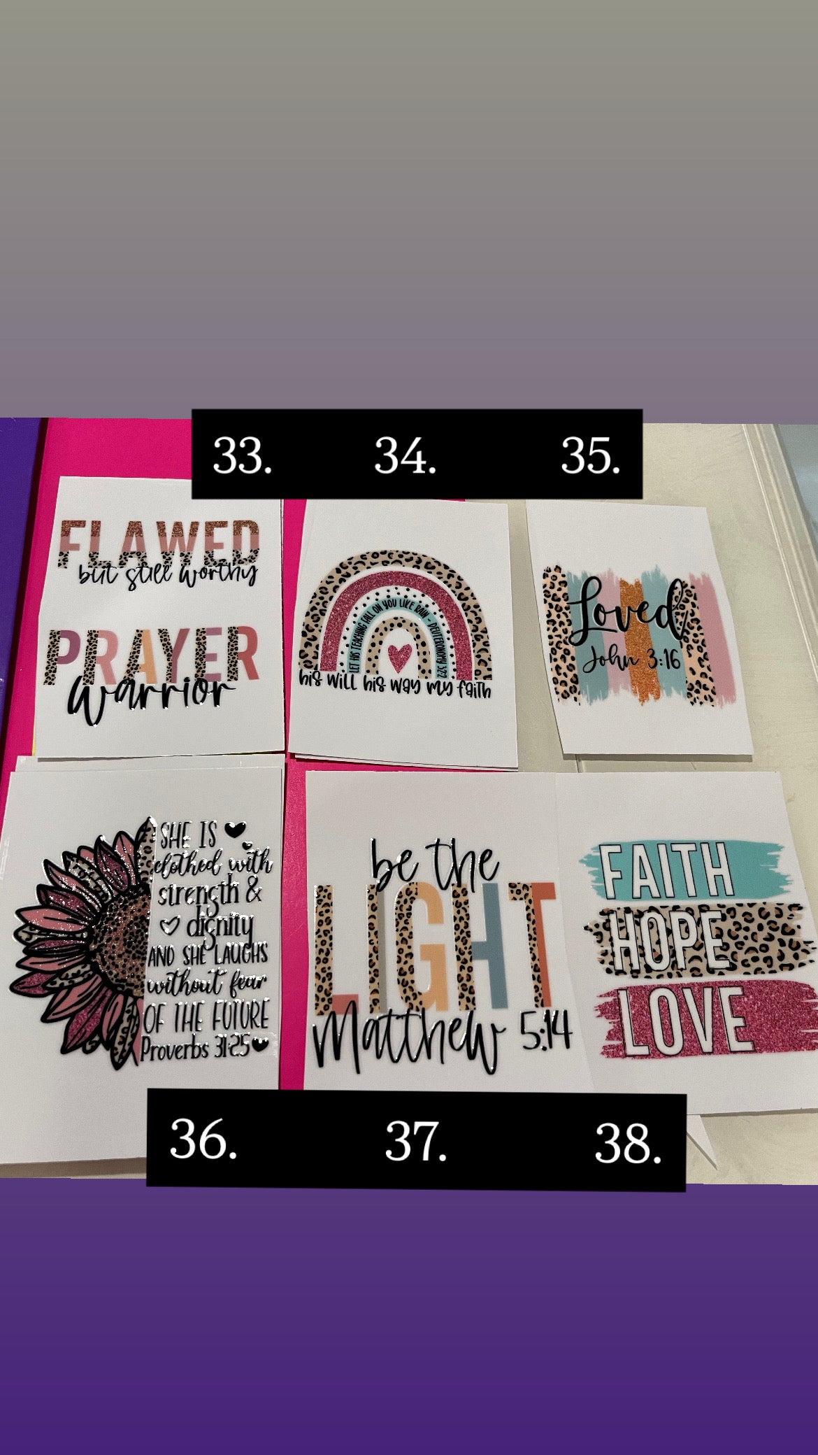 Jesus decals